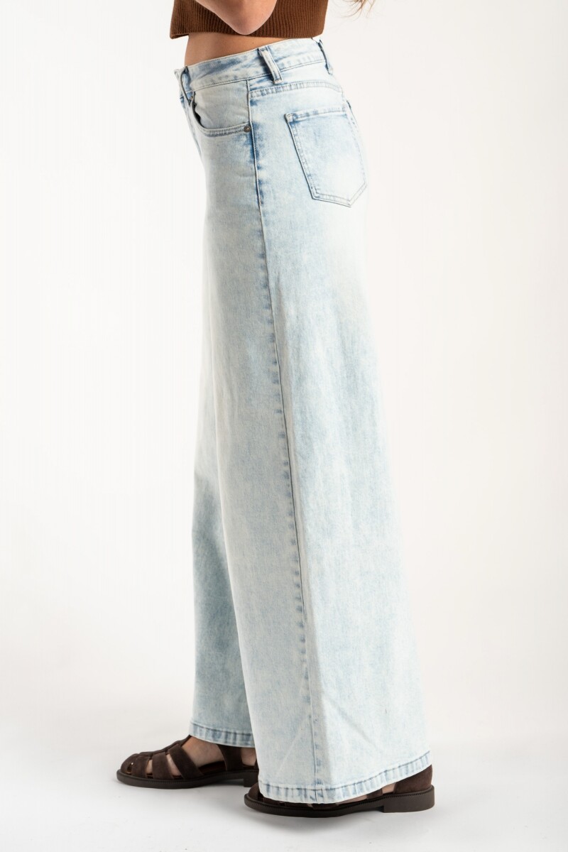Jean Wide Leg Lavado Denim