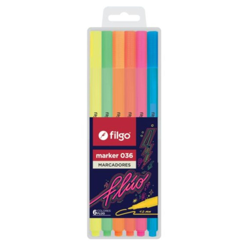 Filgo marcador marker 036 x6 fluo Unica