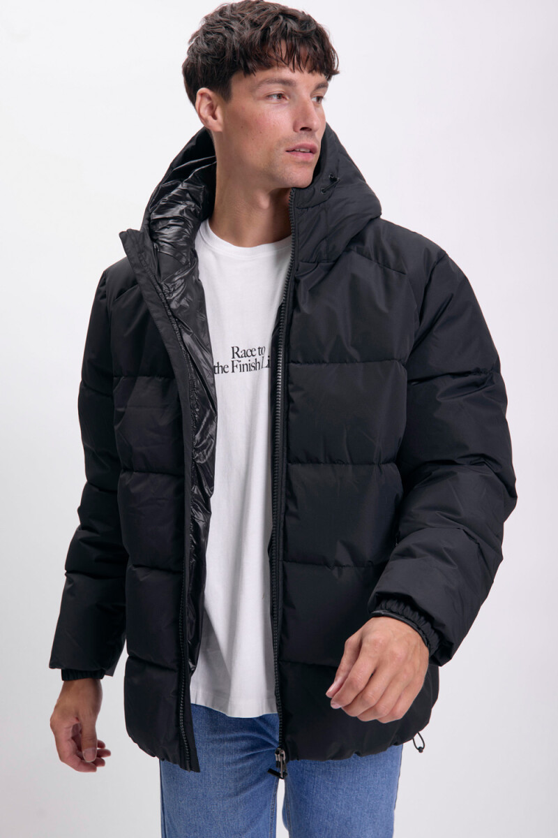 Campera capitoneda Negro