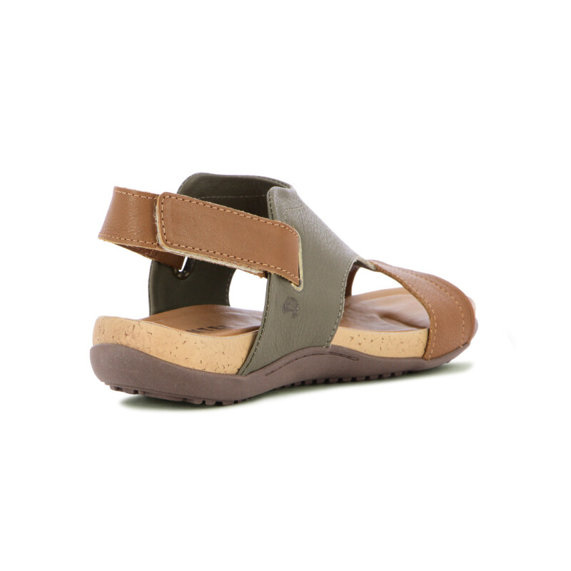Sandalia Country Mujer Con Pulsera Whisky-oliva