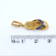 Dijes En Oro 18K Con Zafiros Y Brillante Dijes En Oro 18K Con Zafiros Y Brillante