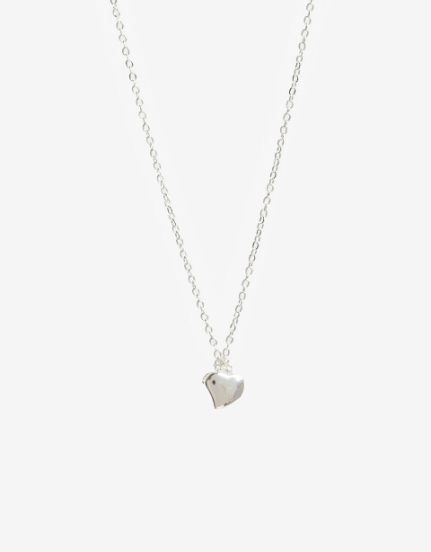 Cadena Corta con Dije Metal Cadena Corazón Plata 925 - Plateado