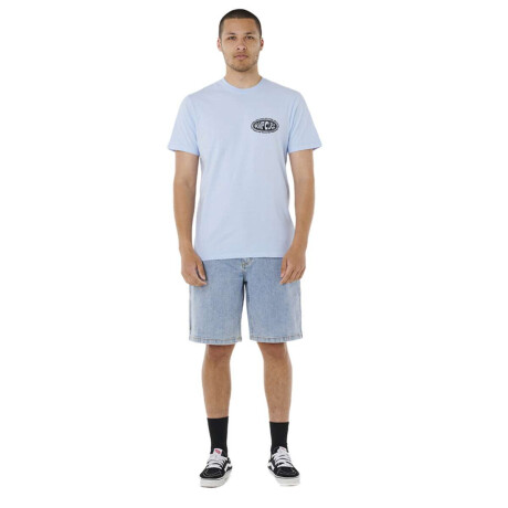 Remera Rip Curl Raw Energy De Oval Tee Celeste