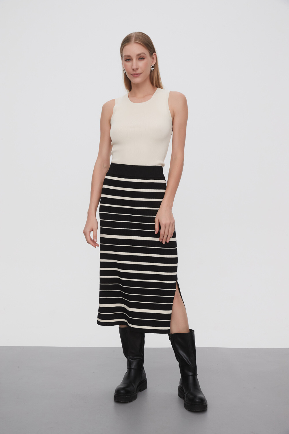 Falda Midi Estampado 1