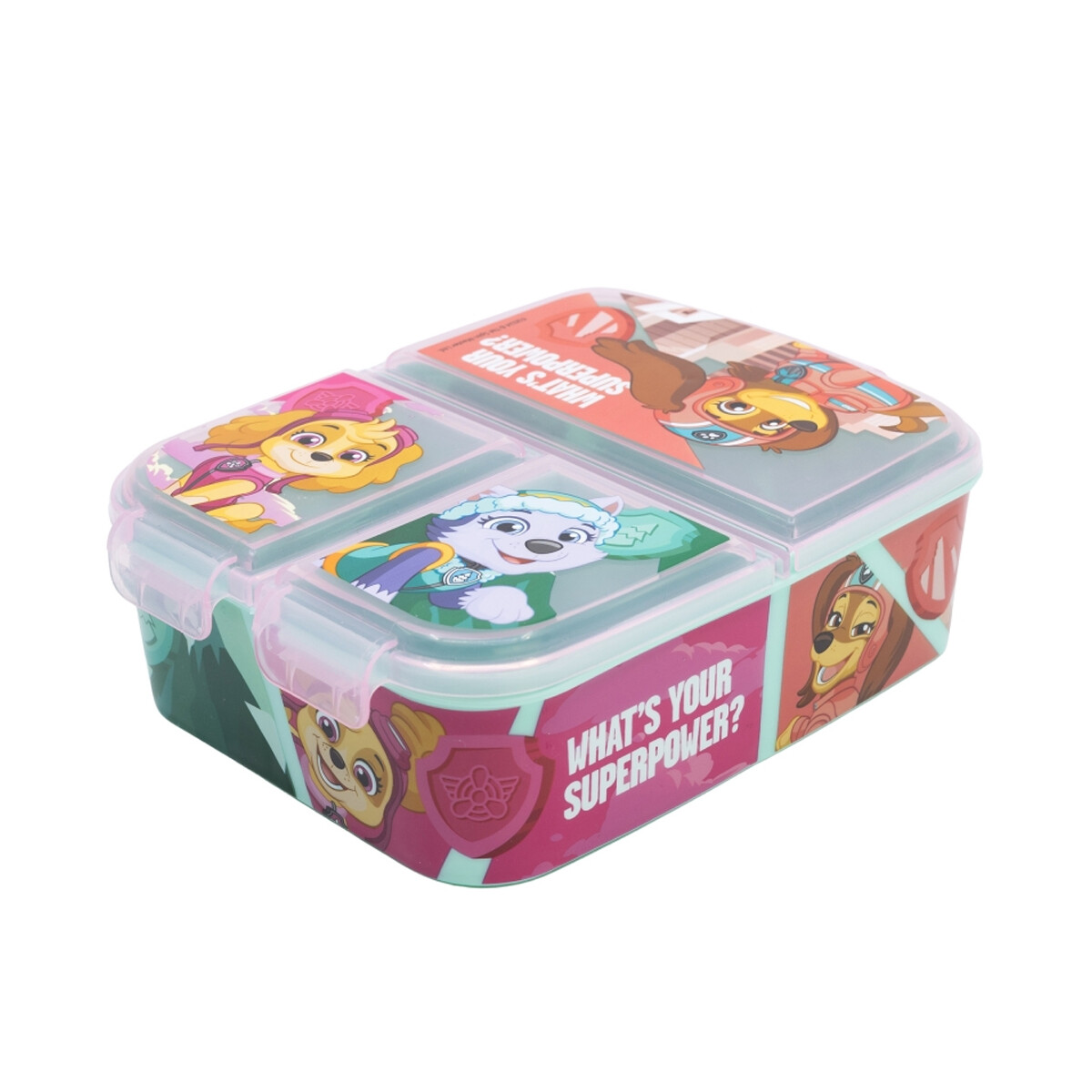 Vianda Compart Paw Patrol Con 3 Reparticiones - CORAL 
