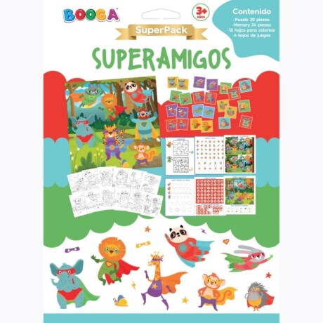 Superpack Para Leer Y Colorear Superamigos Con Juegos Ub 001