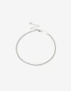 Collares Cortos Metal Collar Corto De Acero - Plateado
