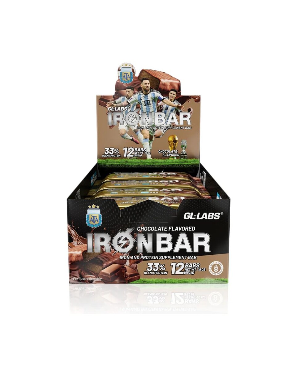 Barra Proteica Sin TACC Iron Bar Gentech - Chocolate 