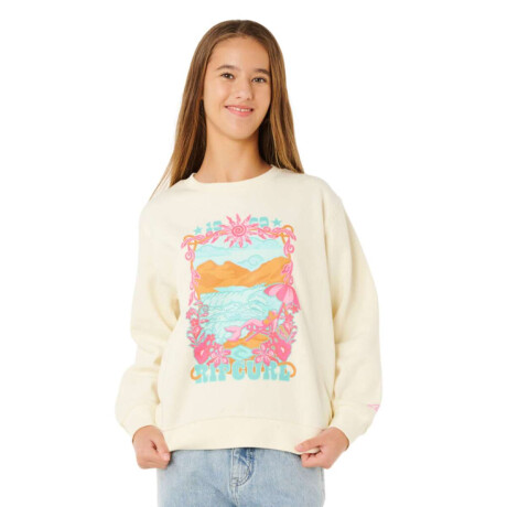 Buzo Rip Curl Sunshine Squad Crew Niña Beige