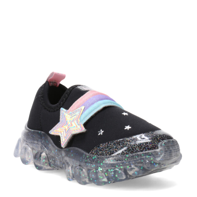 Championes Infantiles Bibi Roller Celebration Luces Negro - Multicolor