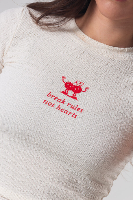 Remera Pulau Cherry Blanco