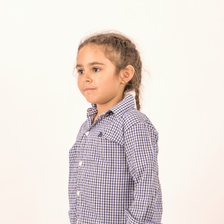 Camisa de Niño/a cuadrille azul