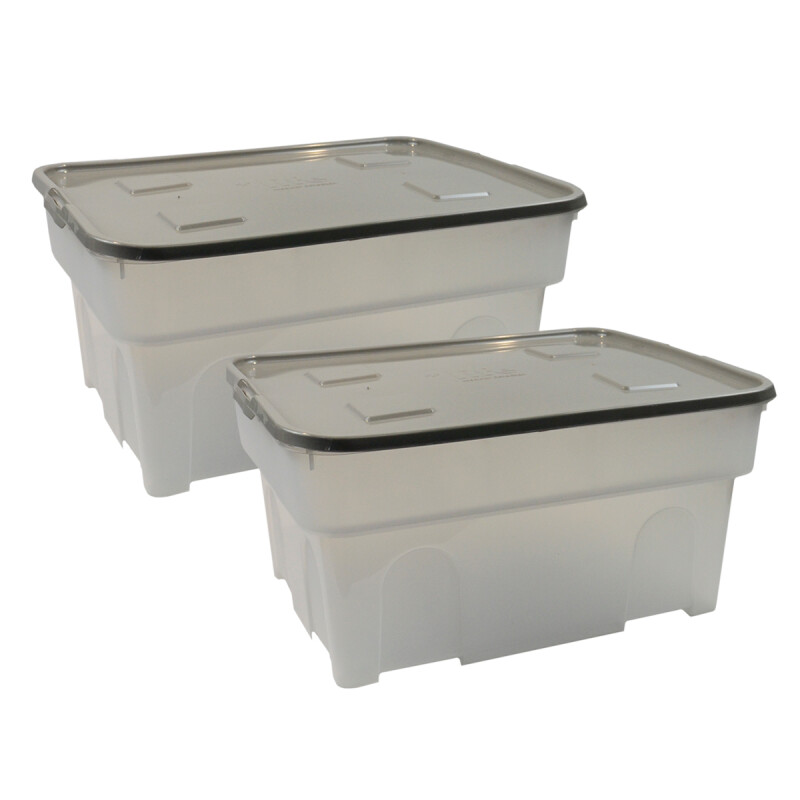 Set x2 Caja organizadora 65 lts GRIS