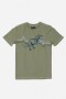 Remera T-REX VERDE OLIVA