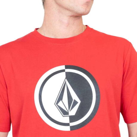 Remera Volcom Mega Circle Rojo