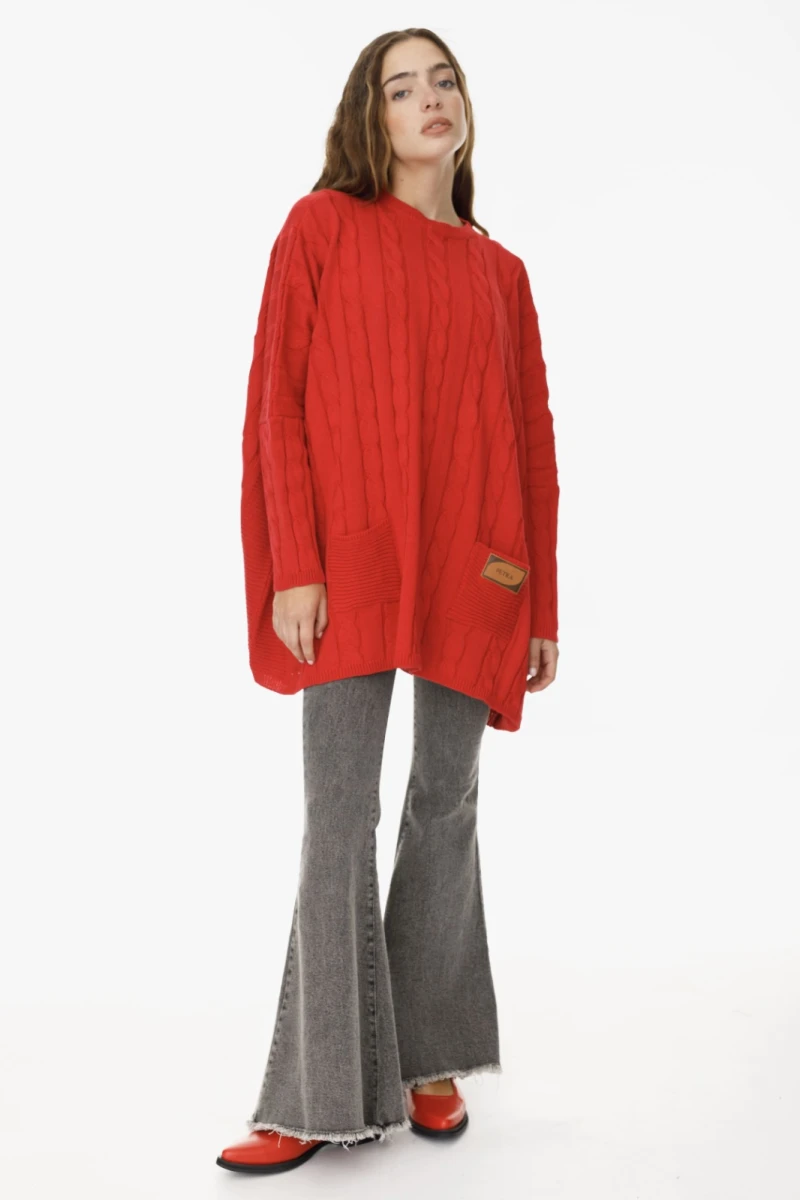 Sweater Oceano rojo talle unico