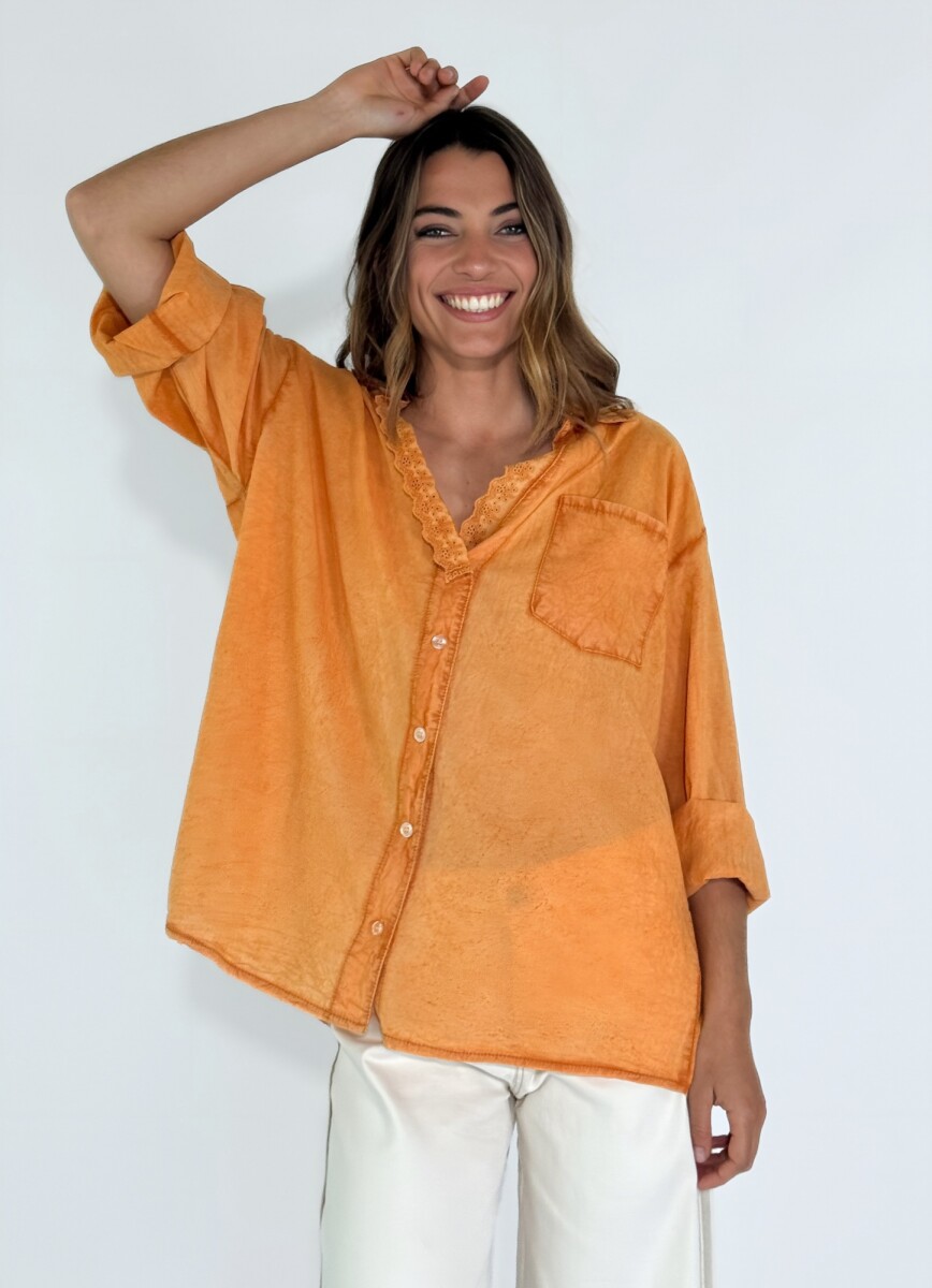 CAMISA SIRMIONE - NARANJA 