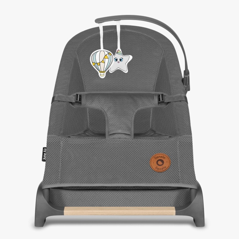Bouncer lionelo june grey air Bouncer lionelo june grey air