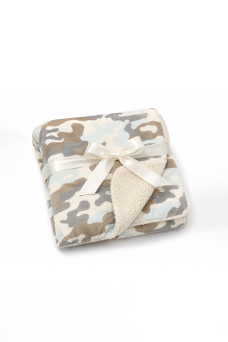 Manta reversible Para Bebé Camuflado