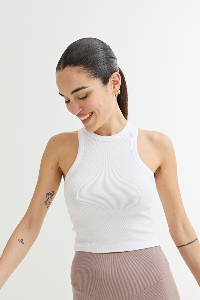 Musculosa cropped - Blanco 