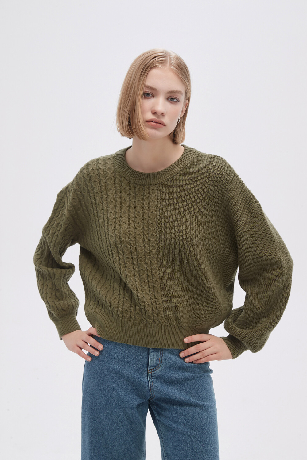 Sweater Ritmo Verde Oliva