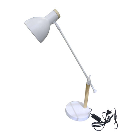 Lampara Hierro Blanca Ajustable 60 cm