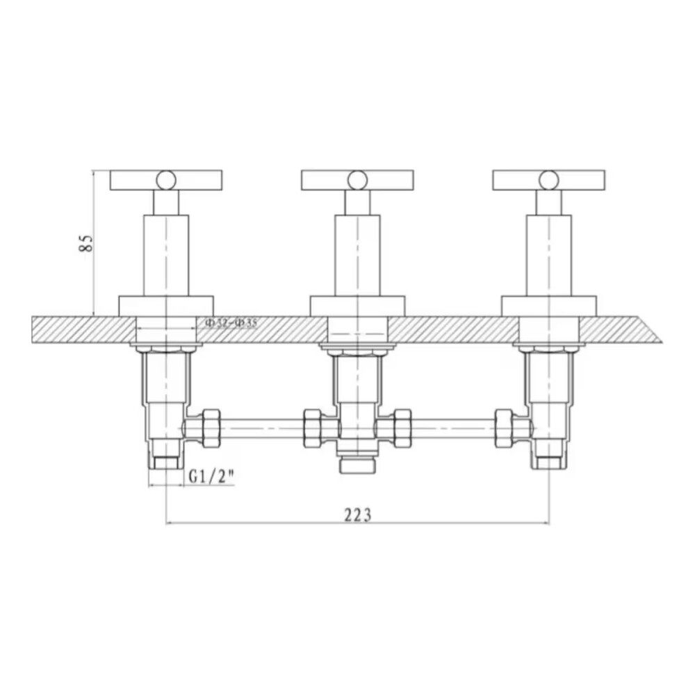 Grifería de bidet Bimando Kiev cromado Brillante con transferencia Grifería De Bidet Bimando Kiev Cromado Brillante Con Transferencia
