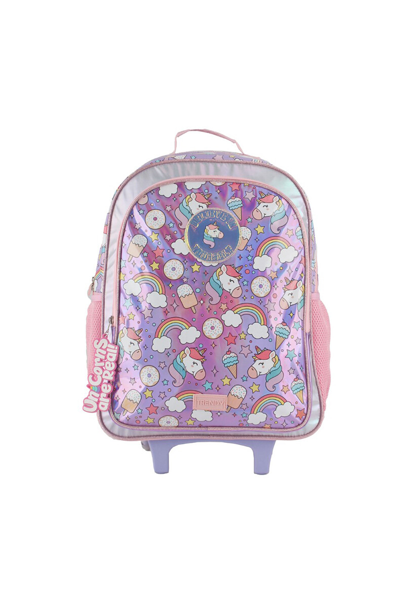 Mochila con carrito Trendy - Rosado 