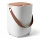 Papelera Automatica Pilas Recargables Usb 16l Rosado