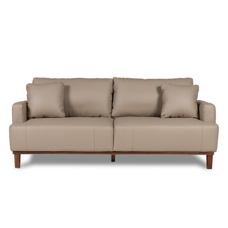 Sofá Allure - Cuero Básico - 3 cuerpos 1001 (Beige)