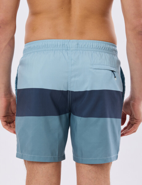 SHORT DE BAÑO RAYADO Piedra