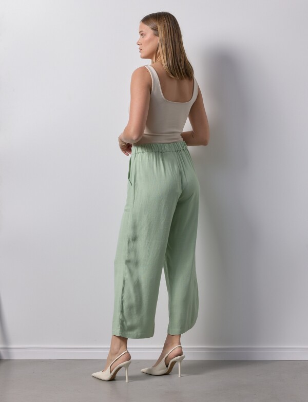 Pantalon Lino VERDE