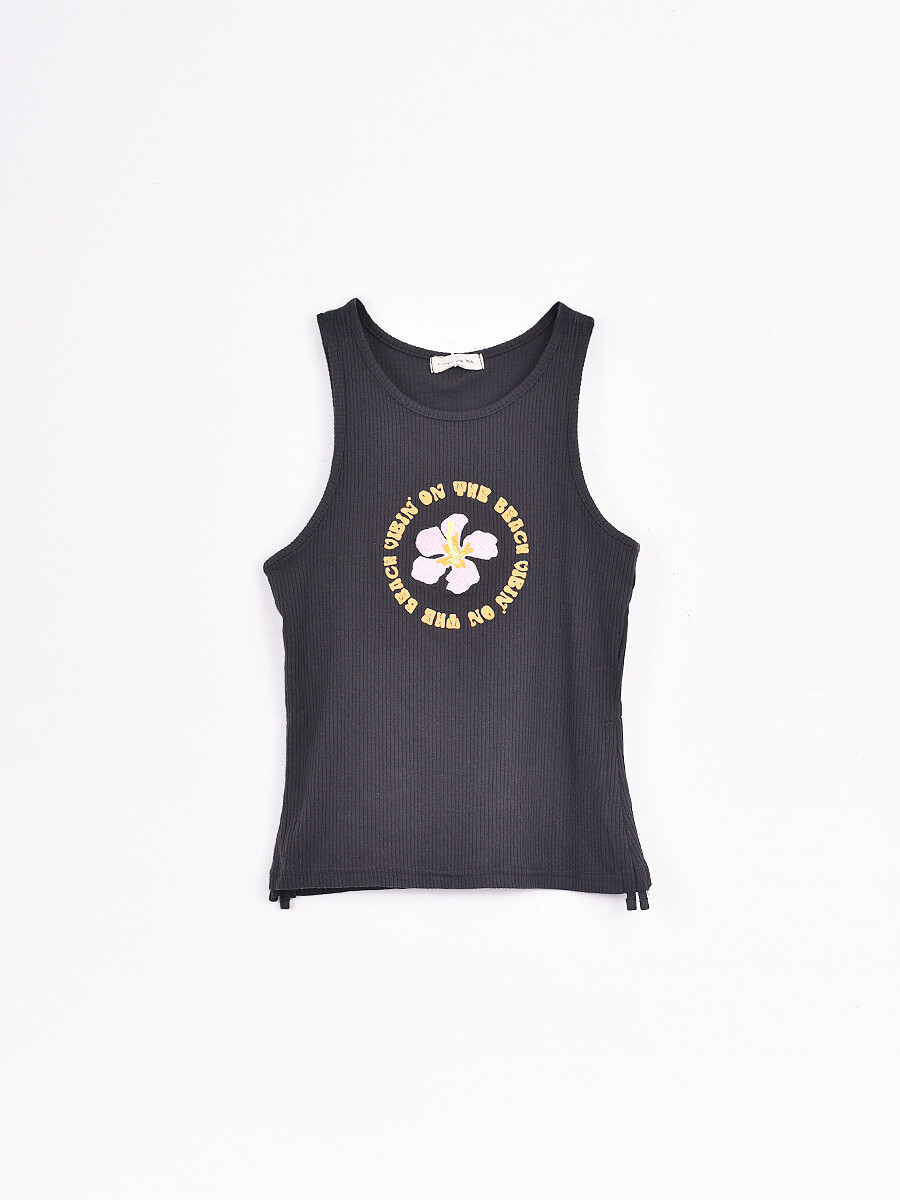 MUSCULOSA SUMMER - NEGRO 