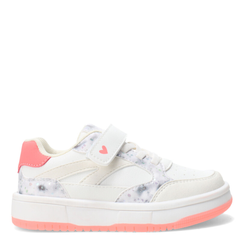 Championes de Niña MINI Miss Carol ASTACO con velcro Blanco