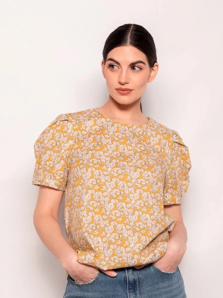 BLUSA ALLIE ALGARROBO MOSTAZA ES