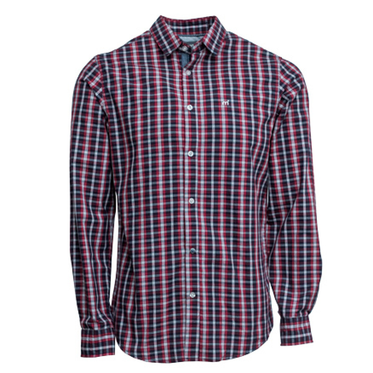 Mistral Camisa Berlin M/L Cuadros - Rojo-negro 