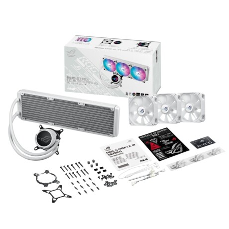 Cooler Liquido Asus Rog Strix Lc Iii 360 Argb Blanco 001