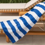 Toalla Playera Cabana Stripes Azul