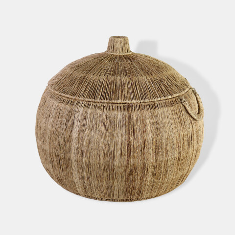 CESTA DE YUTE C/TAPA 54X46CM GDE Unica