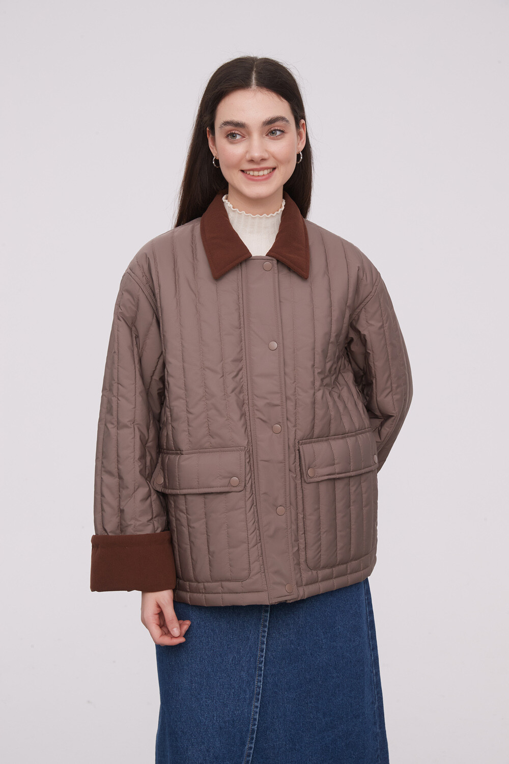 Campera Ling Taupe Claro