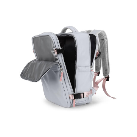 Mochila expandible para viajar Gris Y Rosa