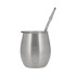 Set Termo de Acero Inoxidable Doble Capa y Doble Pico de 1 litro Color Plata + Mate + Bombilla Set Termo de Acero Inoxidable Doble Capa y Doble Pico de 1 litro Color Plata + Mate + Bombilla