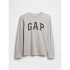 V-FRCH LS LOGO TEE LIGHT HEATHER GREY
