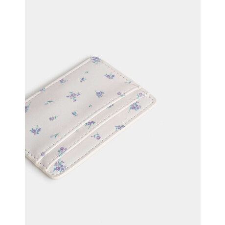 Tarjetero Doble Bolsillo Estampado Flores