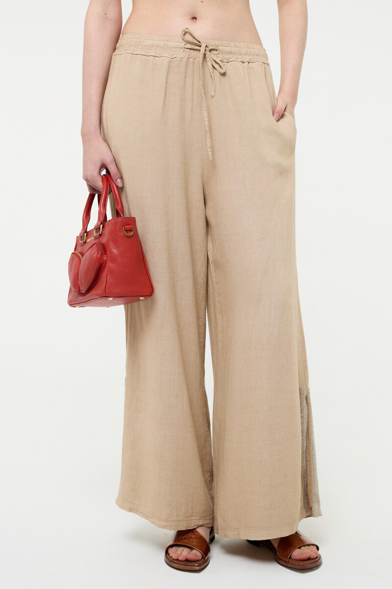 PANTALÓN AMPLIO Beige
