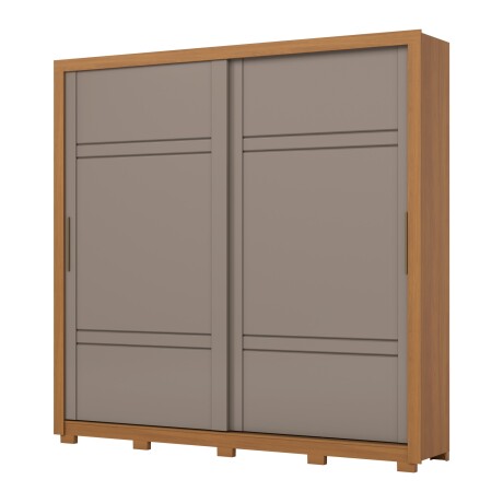 ROPERO SINTRA 2 PUERTAS 4 CAJONES INTERNOS GUARDARROPA CLOSET ARMARIO CANELA