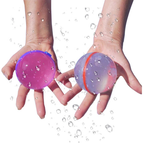 Set X6 Bombas Bombitas De Agua Reutilizables 7 Cm Pis005020