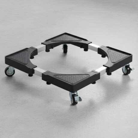 Base con ruedas para electodomesticos grande hasta 80x80 NEGRO