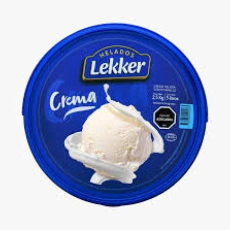 Helado Lekker 5 L CREMA Helado Lekker 5 L CREMA