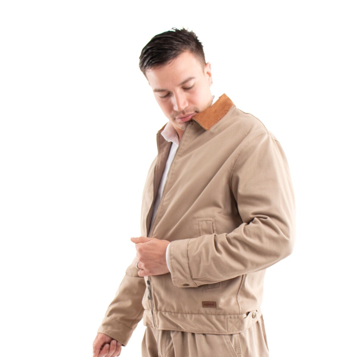 Campera Gabardina De Algodon - Beige 